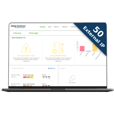 Automated Scripted PenTest for up to 50 External IP Addresses or Domain Names